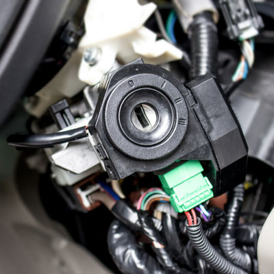 Engine start key hole open for security system of car and repair Ignition Repair